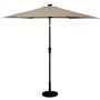 Outdoor umbrella 270x235cm., beige/black