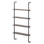 Hanging shelf 70x20.5x150cm., brown/black