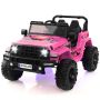 Children's electric car 77x115x67cm., pink/black