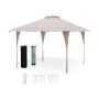 Gazebo 390x390x280cm., beige