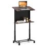 Laptop desk 70x42x125cm., brown/black