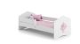 Children's bed Fala with mattress and barrier protection 164 cm x 85 cm x 63 cm, princess