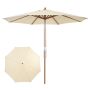 Outdoor umbrella 270x248cm., beige
