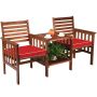 Outdoor bench 165x65x88cm., brown