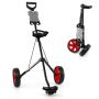 Golf cart 98x69x112cm., black/red