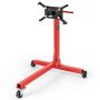 Engine stand on wheels 83x77x86cm., red/black