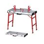Welding table 107x62x93.3cm., red/silver color