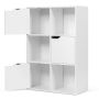 Freestanding shelf 60x29x90cm., white