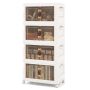 Bathroom cabinet 49.5x31.5x112.5cm., white/brown