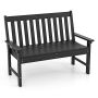 Garden bench 132x65x91cm., black
