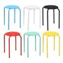 Set of 6 stools 30x30x44.5cm, various colors