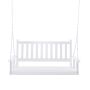Garden swing 136x67x63cm., white/silver color