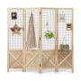 Screen 151x144cm., light brown