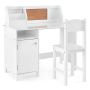 Children's desk with chair, white