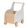 Baby walker 32x48x56cm., white/light brown