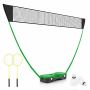 Badminton net 270x33.5x160cm., green/black