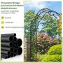 Flower arch 150x40.5x251.5cm., black
