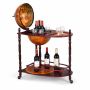 Globe-shaped bar 70x45x88cm., brown color