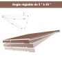 Awning 400x250cm., brown