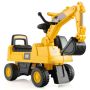 Children's excavator pusher 74x30x54cm., yellow/black