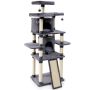 Scratching post 60x50x170cm., dark gray/beige