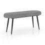 Hallway bench 113x40x48cm., gray/black