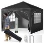 Gazebo 300x300x286cm., black