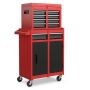 Tool trolley 59x28x102cm., red/black