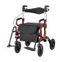 Walker for adults 74x64x101.5cm., black/red