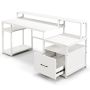 Desk 168x60x89cm., white