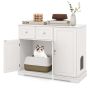 Cat litter box 100x45x80cm, white