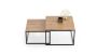 Coffee table Twin 70x70x42cm / 60x60x36 cm, natural wood color