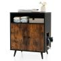 Cat litter box 60x45x75cm, black/brown