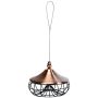 Bird feeder 17x17x14cm., black/bronze color