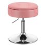 Pouf with storage box 41x41x66cm., pink/silver color