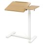 Laptop desk 68x40x103.5cm., white/light brown
