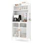 Kitchen cabinet 76x36x161cm., white