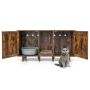 Cat litter box 120x52x65cm, brown