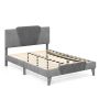 Double bed frame 208x145x105cm, gray