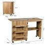 Work table 118.5x40x79.5cm., brown