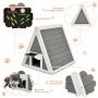 Cat house 50x55x53cm., gray/white