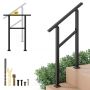 Stair railing 70x92cm., black