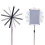 Single-sided information stand 45x32.7x134cm., silver color