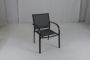 Set of 2 garden chairs 61x58x85cm, black