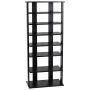 Shoe shelf 47x25.5x110cm., black