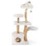 Scratching post 60x45x135cm., gray/light brown