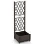 Raised bed 40x40x122cm., brown