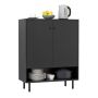 Kitchen cabinet 75x35x95cm., black