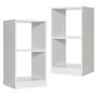 Set of 2 shelves 38x33x72.5cm., white