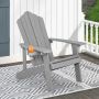 Adirondack outdoor chair, high backrest, Gray, 85 × 94 × 77 cm